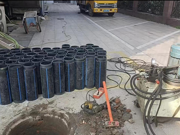 扬州PE置换管厂家 DN315置换管 非开挖管短管置换